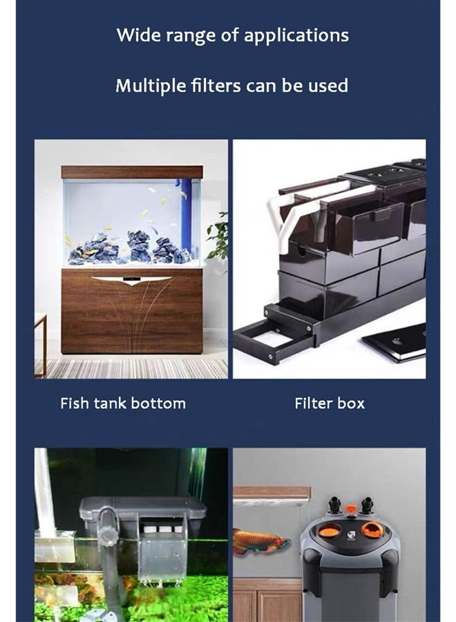 وسائط حوض السمك 5D 50x10x2 سم إسفنجة مرشح شبكي عالي الكثافة قطن - Image 4