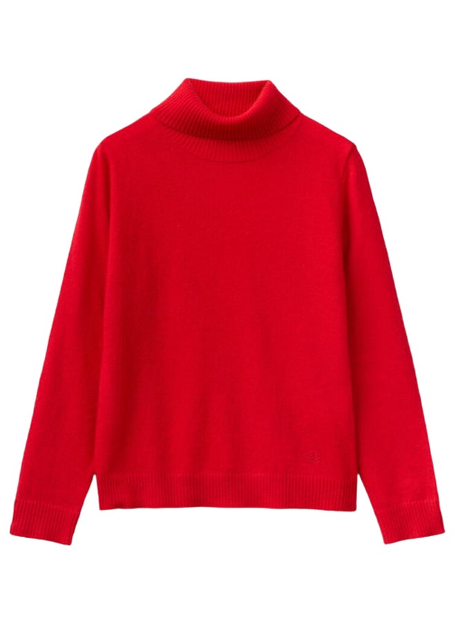 Benetton TURTLENECK IN WOOL BLEND  - Image 1