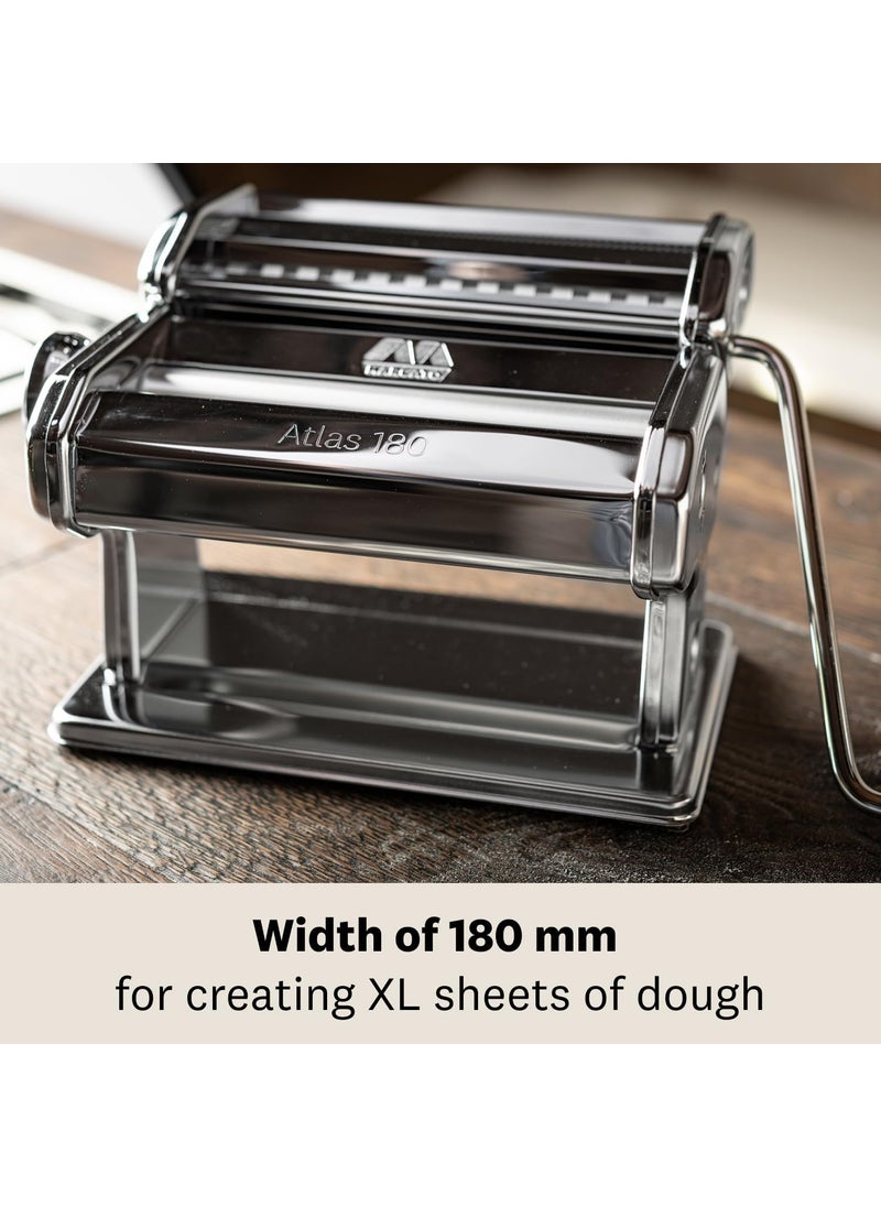 MARCATO MARCATO Made in Italy Atlas 180 Classic Manual Pasta Machine Chrome Steel Makes Lasagne Fettuccine  Tagliolini  - Image 5
