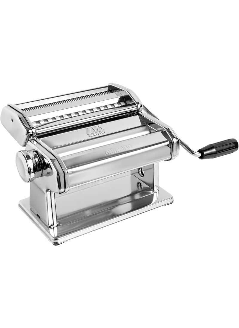 MARCATO MARCATO Made in Italy Atlas 180 Classic Manual Pasta Machine Chrome Steel Makes Lasagne Fettuccine  Tagliolini  - Image 1