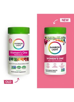 Rainbow Light Womens One Highpotency Daily Multivitamin Womens Multivitamin Provides Highpotency Immune Support With Vitamin C Biotin And Ashwagandha Vegetarian 150 Count  - Image 2