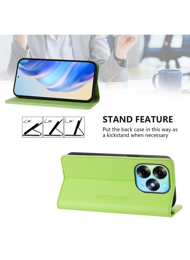 اس-توب جراب لهاتف itel S23+ RC01، جراب هاتف جلدي مزدوج الطي مزود بخاصية الشفط المغناطيسي بتقنية RFID - Image 4