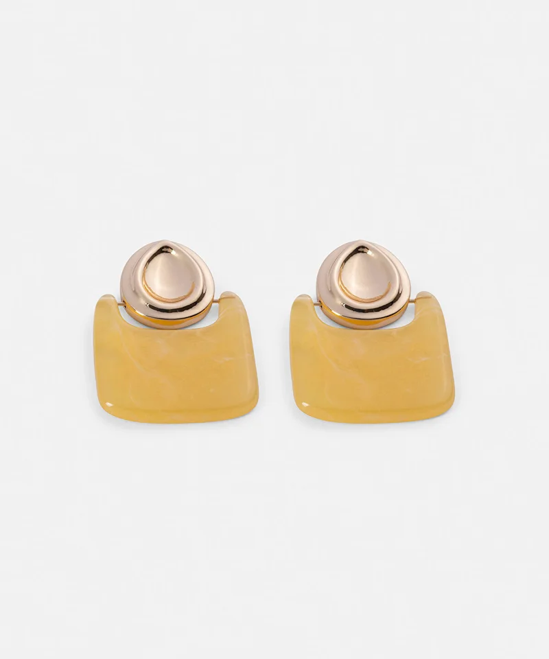 ابيكول Combined Resin Earrings