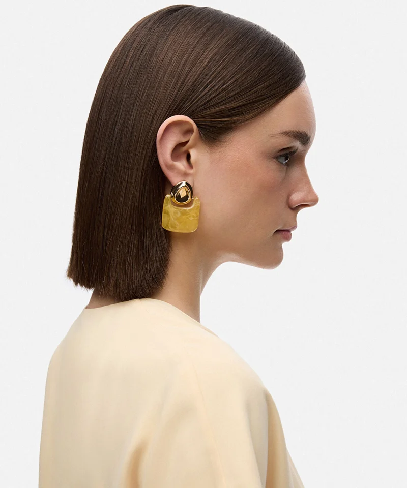 ابيكول Combined Resin Earrings