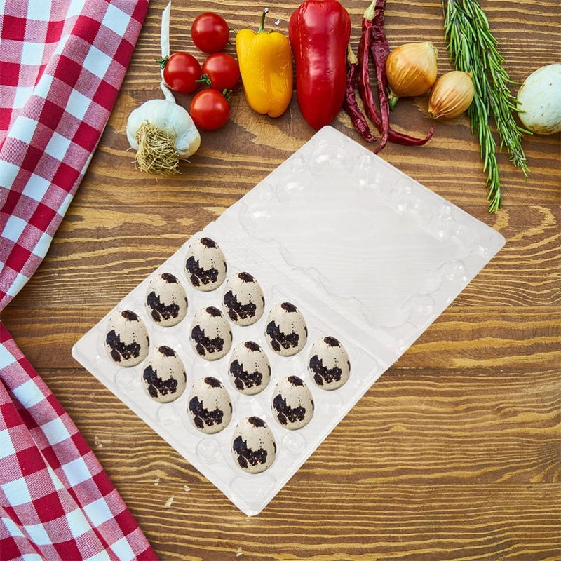 20 Pack Clear Plastic Quail Egg Holder Tray For Kitchen Refrigerator Travel Picnic - Image 4