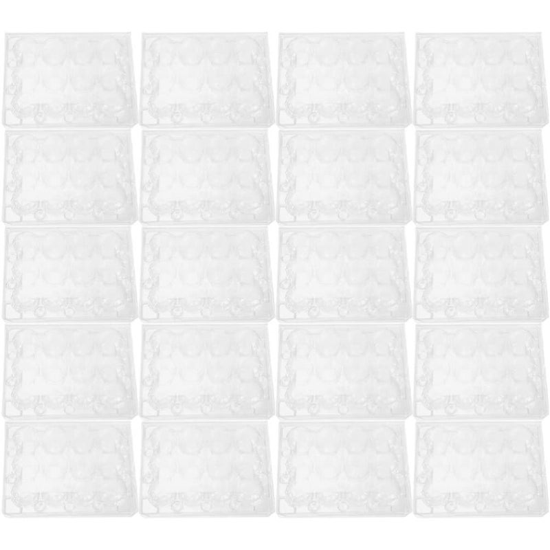 20 Pack Clear Plastic Quail Egg Holder Tray For Kitchen Refrigerator Travel Picnic - Image 2
