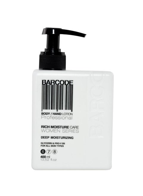 Barcode Body And Hand Lotion Rich Moisturizing 400 ml