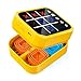 Focfundier Rechargeable Tic Tac Toe Game Box Upgraded 5 Fun Brain and Memory Games Compact Handheld Game Console Portable Puzzle Travel Game Ideal Gifts for All Ages 3 Yellow - Image 3
