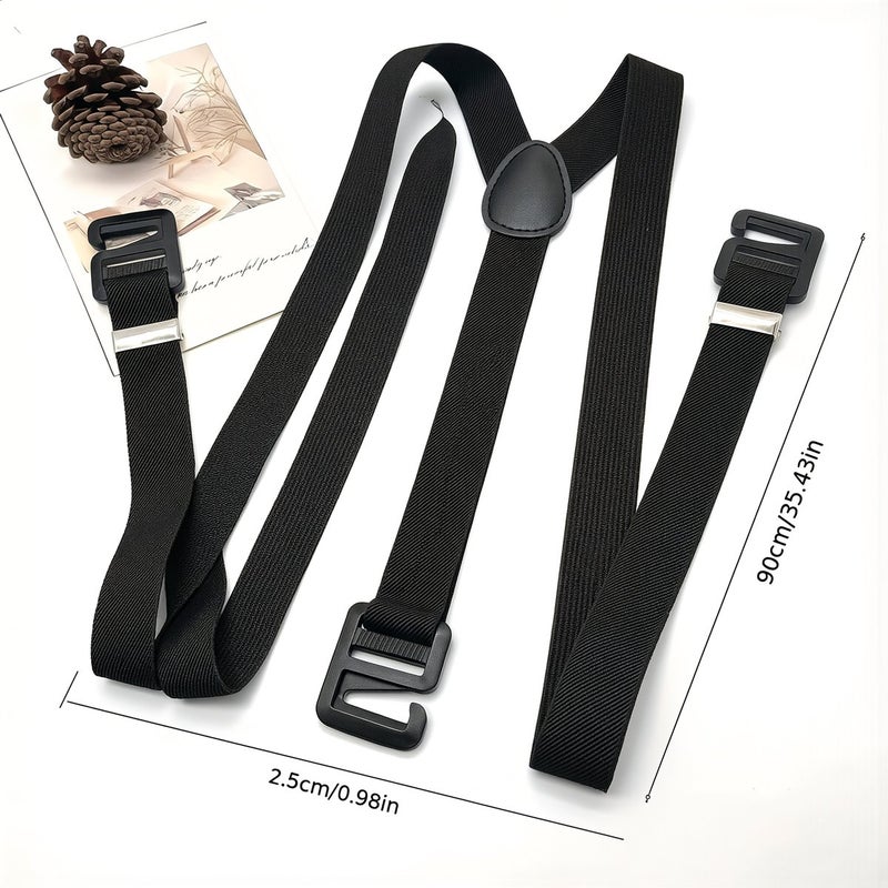 Suspenders No Clip Multi Scene Use Invisible 3 Hook Pants Strap For Daily Commute Sports Travel - Image 5