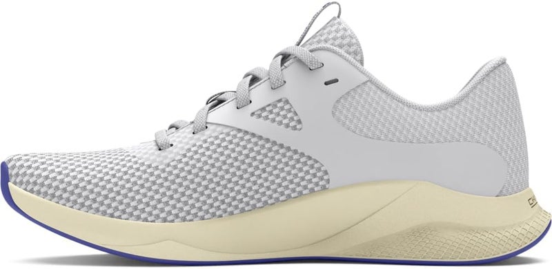 Under Armour Women's Charged Aurora 2 Cross Trainer - Halo Gray/Silt/High-vis Yellow - Image 5