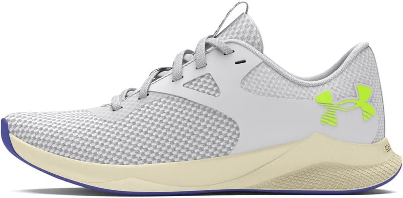 Under Armour Women's Charged Aurora 2 Cross Trainer - Halo Gray/Silt/High-vis Yellow - Image 1