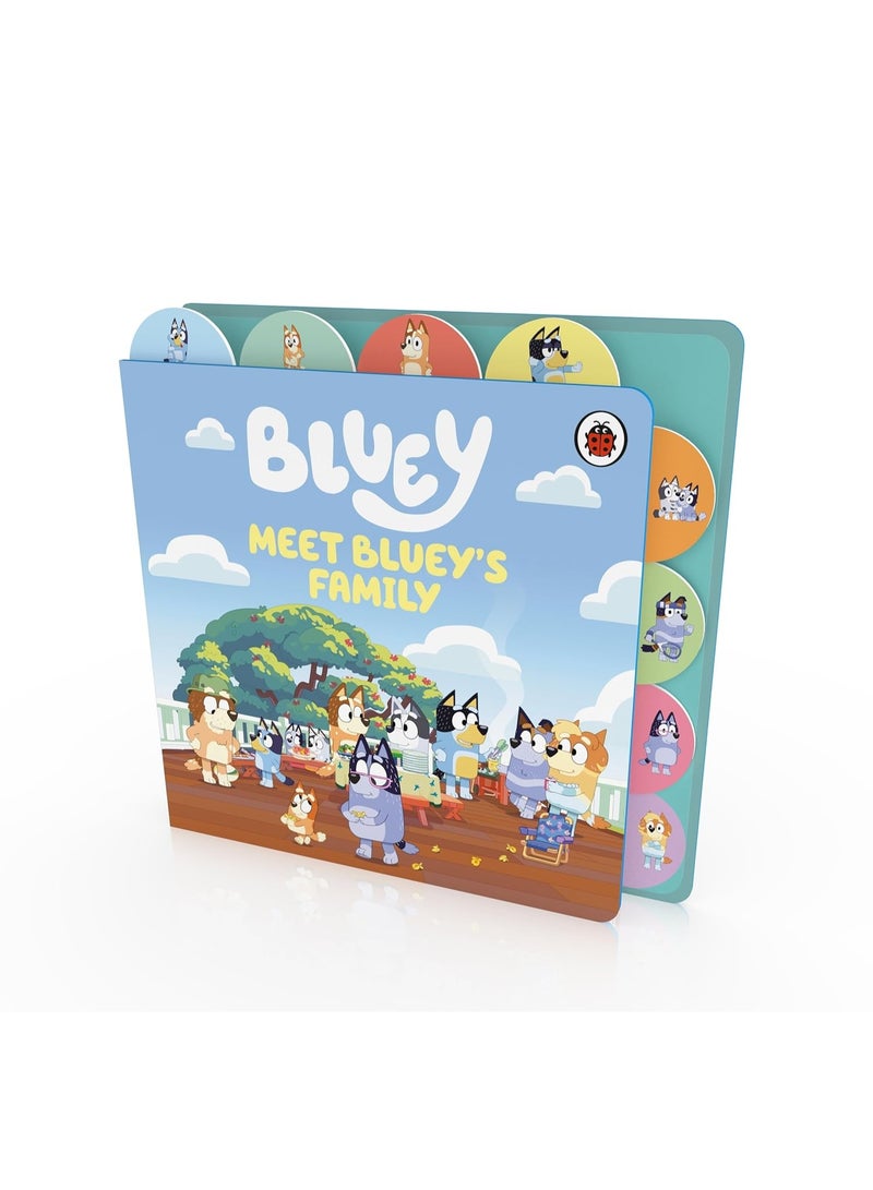 Bluey: Meet Bluey's Family: Tabbed Board Book