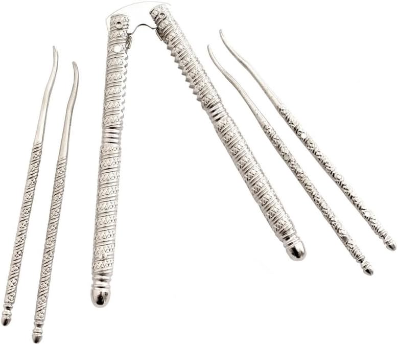 Tablecraft Silver Nutcracker and Pick Set with 4 Picks - Image 3