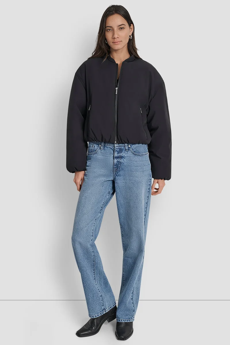 د ك ن ي MATTE NYLON BOMBER S