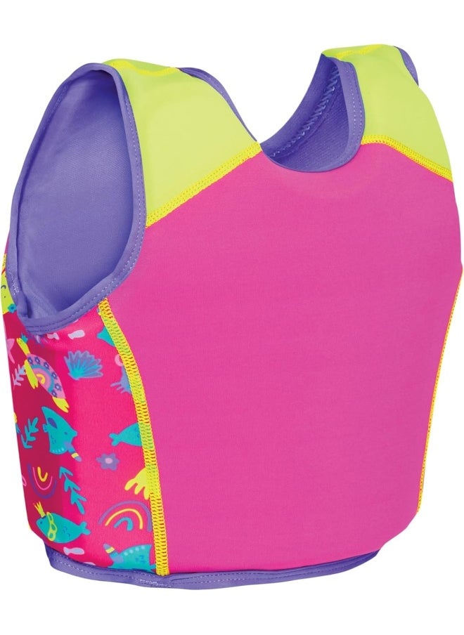 ZOGGS Zoggs Swim Sure Jacket, Pink, For ages 4-5  - Image 2