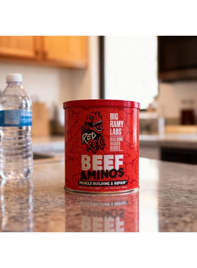 RED REX Beef Amino Acids Tablets - 300g - for Performance & Recovery - Image 2