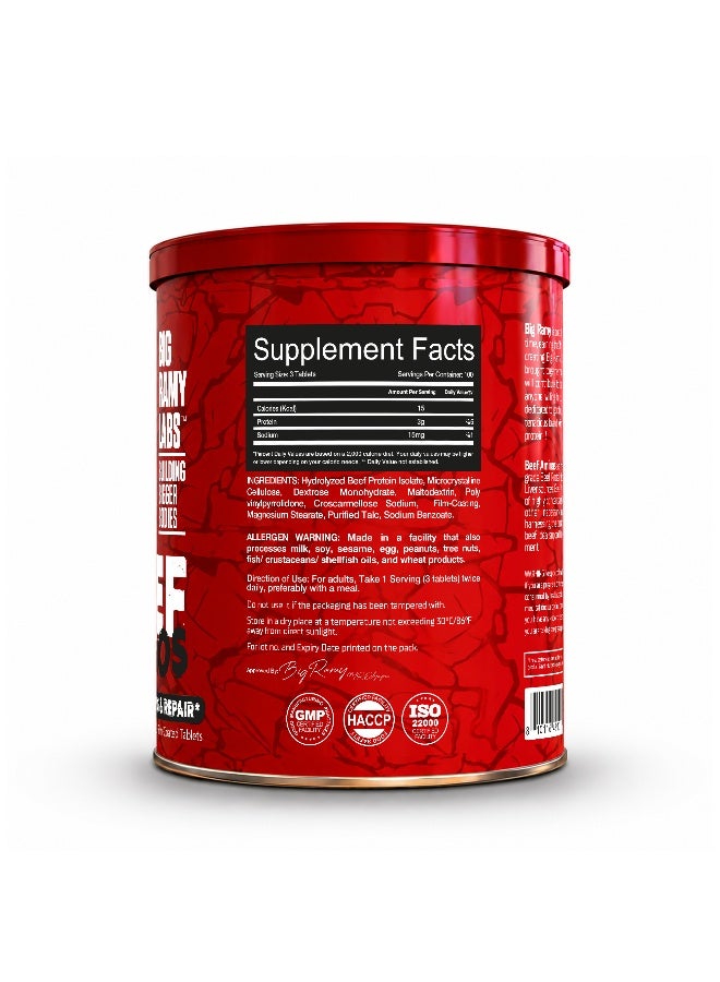 RED REX Beef Amino Acids Tablets - 300g - for Performance & Recovery - Image 3