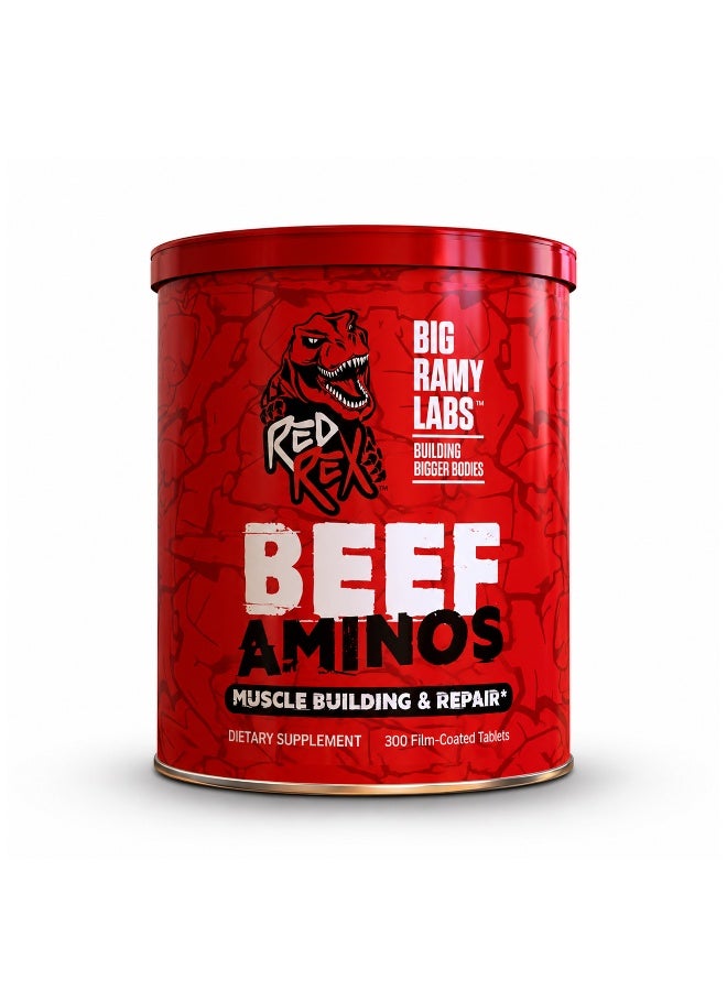 RED REX Beef Amino Acids Tablets - 300g - for Performance & Recovery - Image 1