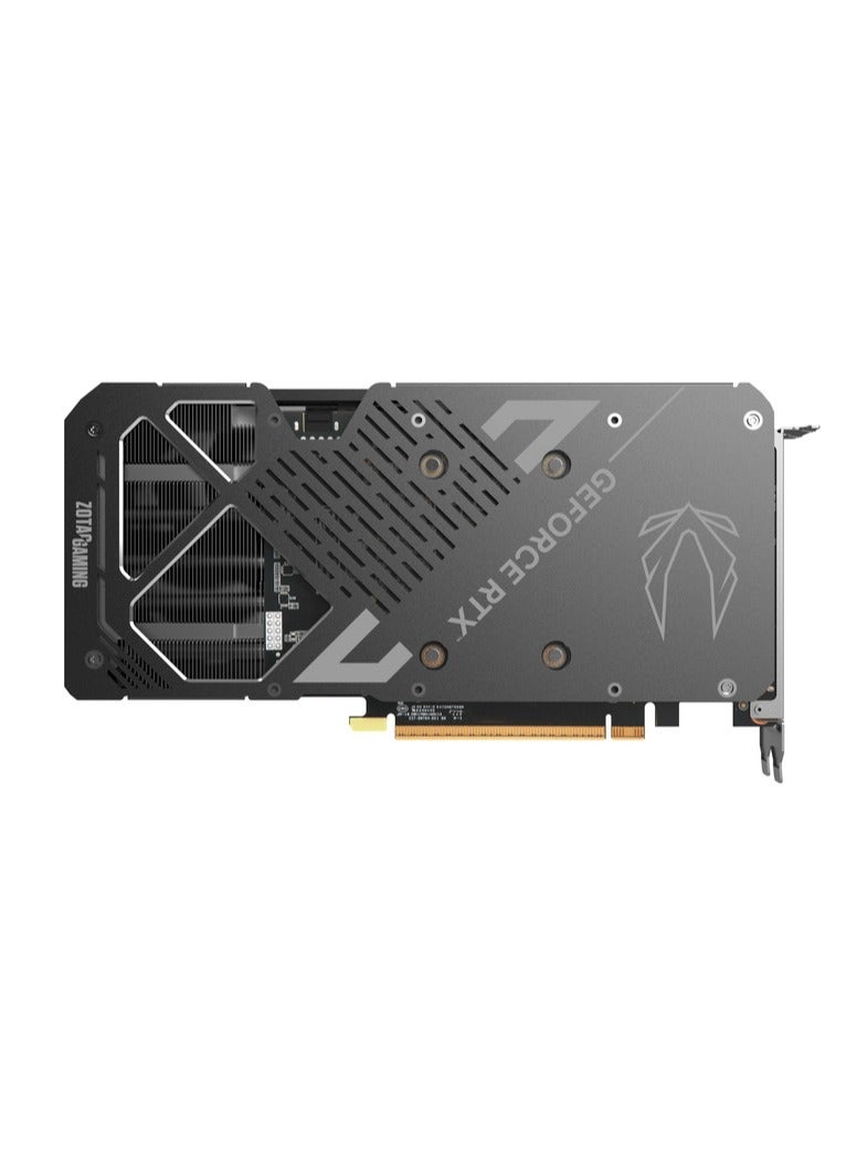 زوتاك بطاقة الرسوميات GAMING GeForce RTX 5070 Twin Edge بسعة 12GB GDDR7، معمارية NVIDIA Blackwell، 6144 نواة CUDA، تردد تعزيز 2512 ميجاهرتز، 192-بت، PCIe 5.0 x16، نظام تبريد IceStorm 2.0 بمروحتين، DisplayPort 2.1 x3، HDMI 2.1، DLSS 4، تتبع الأشعة، لوحة خلفية معدنية، 250W TDP، تصميم مدمج مزدوج الشق، إيقاف مروحة FREEZE، أداة FireStorm، دعم عرض رباعي، جاهز للواقع الافتراضي | ZT-B50700E-10P - Image 4