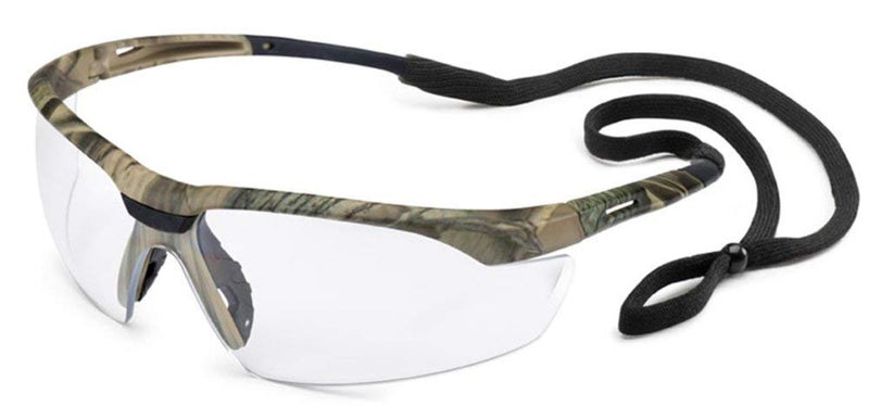 Gateway Safety 28CM79 Conqueror Wraparound Eye Safety Glasses Clear AntiFog Lens Camo Frame