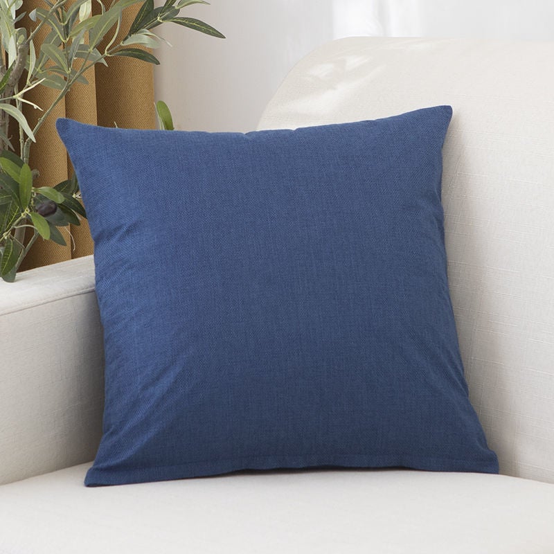 Linen Nordic Style Solid Decorative Throw Pillow for Sofa Bed Car Office - Image 2