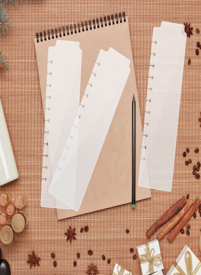 Affrolling12 Tab Discbound Dividers Classic 11 Discs Classic Planners 11 Inch Dashboard Semi-Transparent Blank Top Index Dividers Disc Bound Planner Supplies for Discbound Notebooks Office - Image 5