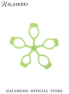 HALAMODO Finger Strengthener Silicone Flower Shaped Finger Exerciser 5 Hole Springback Hand Strengthening Devices for Home & Office & Outdoors Muscle Building  - Image 2