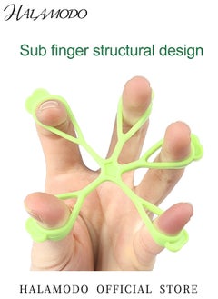 HALAMODO Finger Strengthener Silicone Flower Shaped Finger Exerciser 5 Hole Springback Hand Strengthening Devices for Home & Office & Outdoors Muscle Building  - Image 5