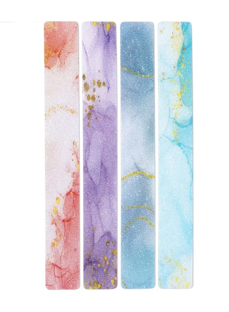 SYOSI Anti Slip Colorful Shower Strips 24 PCS Bathtub Adhesive Decals for Bath Tub Stairs Ladders - Image 1