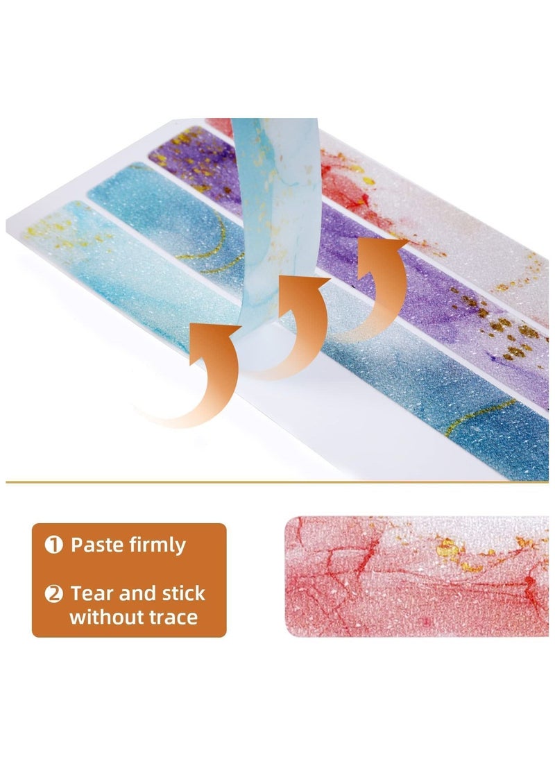 SYOSI Anti Slip Colorful Shower Strips 24 PCS Bathtub Adhesive Decals for Bath Tub Stairs Ladders - Image 2