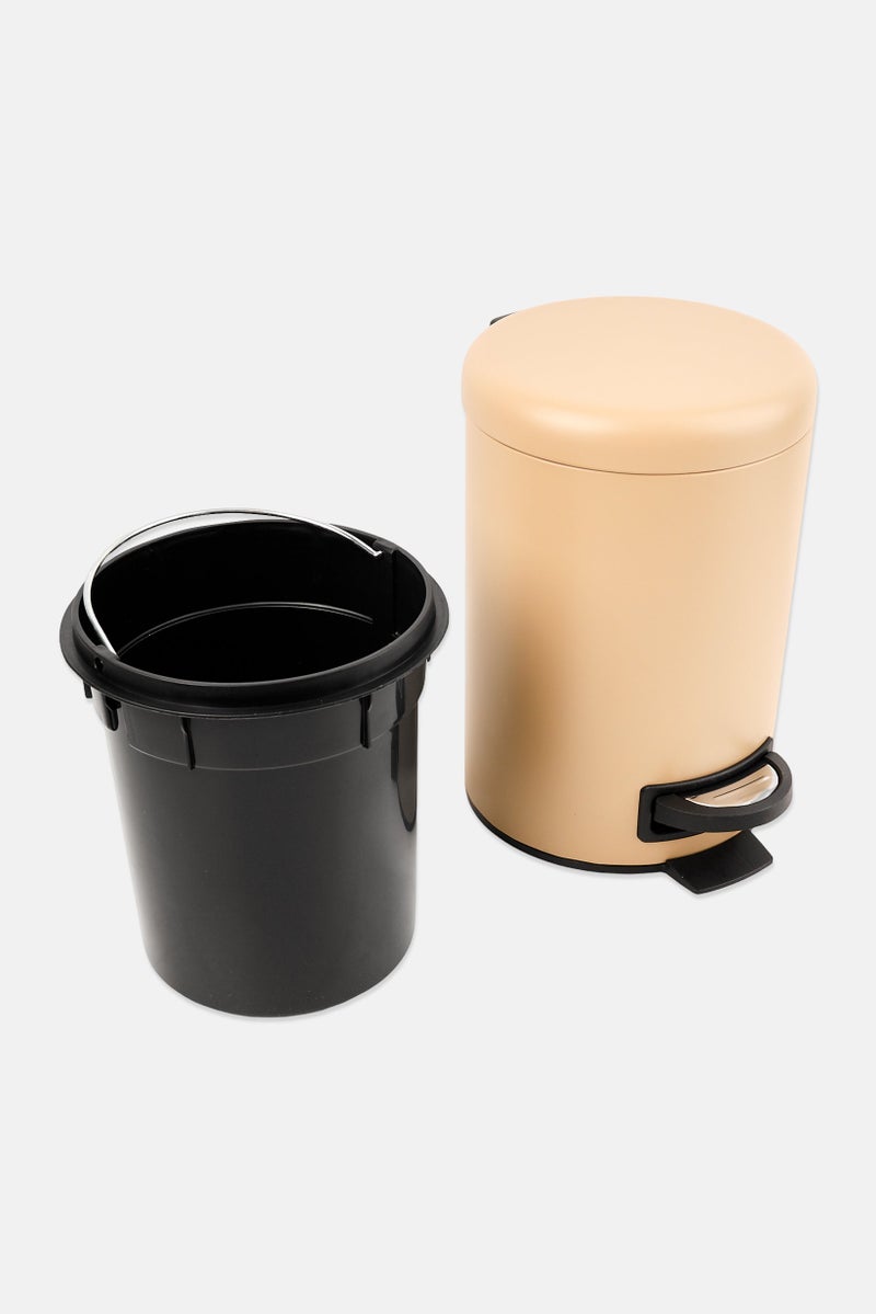 Muy Mucho Stainless Steel Step Trash Bin, Tan - Image 3