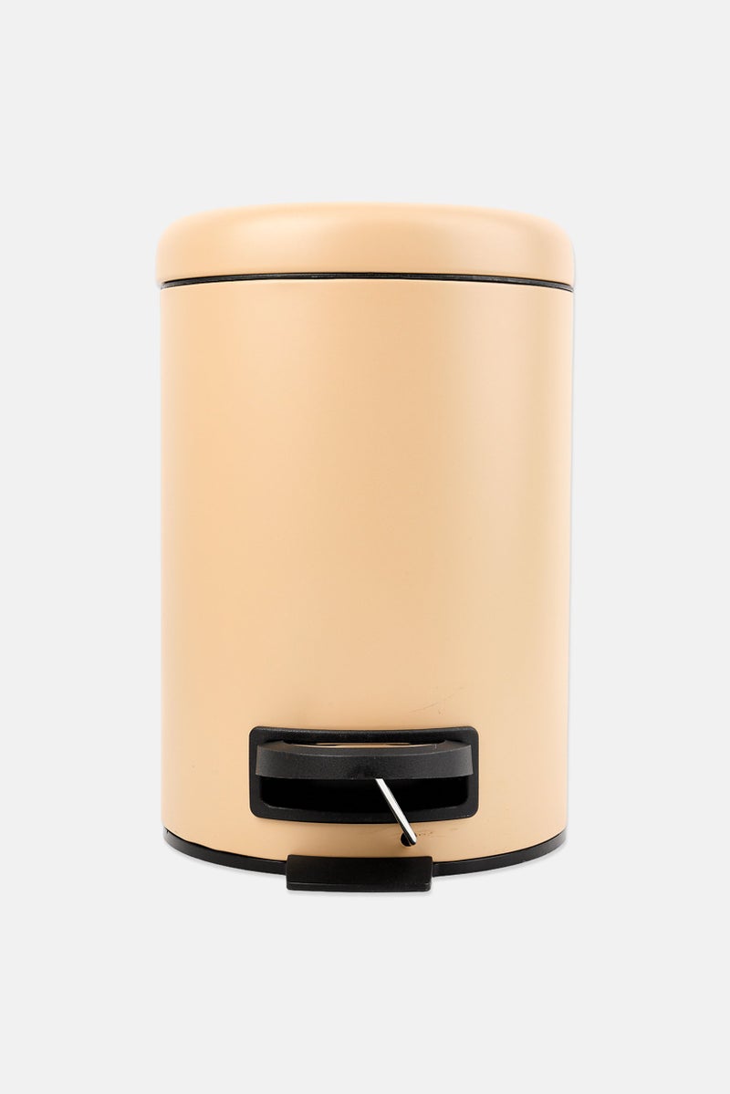 Muy Mucho Stainless Steel Step Trash Bin, Tan - Image 1