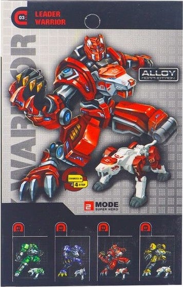 X- Warrior 4-Piece Transformer Set King Tiger