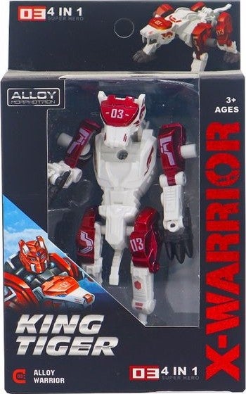 X- Warrior 4-Piece Transformer Set King Tiger