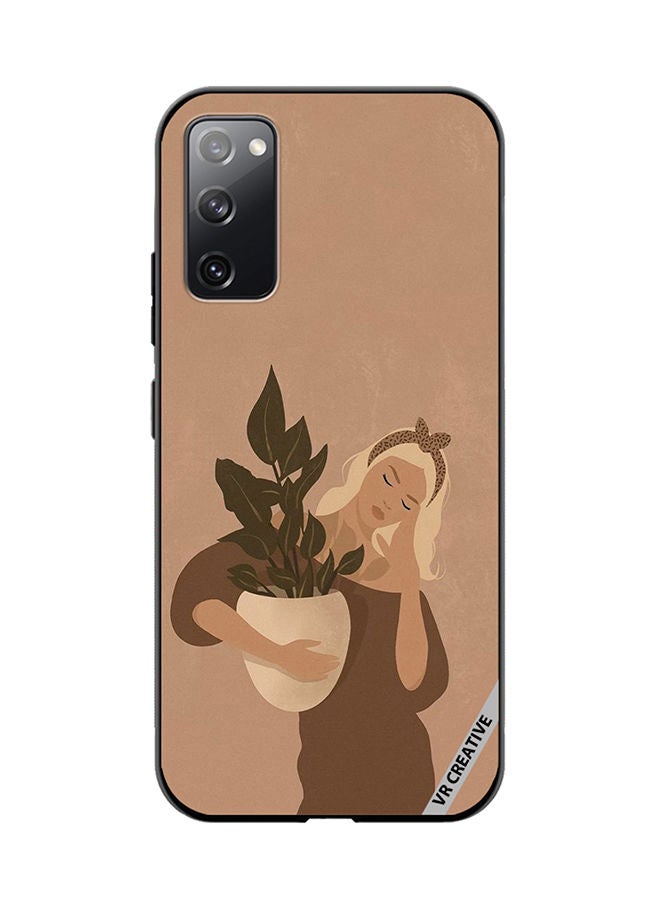 VR CREATIVE Protective Case Cover For Samsung Galaxy S20 FE 5G Holding Vase Design Multicolour - Image 1