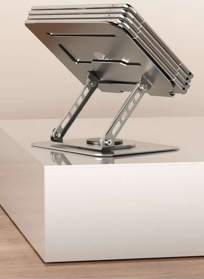 Orico Full Metal 360° laptop & Tablet Holder – Mechanical Folding Desktop Stand, Universal Portable Lazy Bracket for Live Streaming, Video Calls & Home Use - Image 4