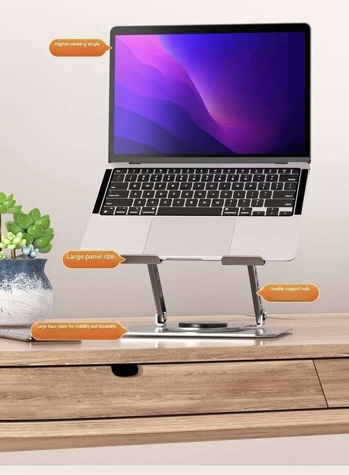 Orico Full Metal 360° laptop & Tablet Holder – Mechanical Folding Desktop Stand, Universal Portable Lazy Bracket for Live Streaming, Video Calls & Home Use - Image 5