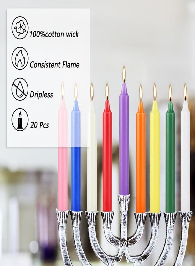 Pliadvbu Mini Spell Chime Taper Candle Set of 20, 4 Inch Tall Unscented Rituals Candles for Altar Meditation Supplies RitualsTaper Candle (Multicolor, Set of 20) - Image 3