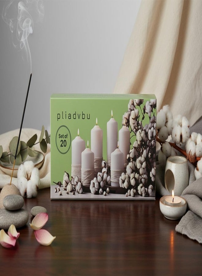 Pliadvbu Mini Spell Chime Taper Candle Set of 20, 4 Inch Tall Unscented Rituals Candles for Altar Meditation Supplies RitualsTaper Candle (Multicolor, Set of 20) - Image 5