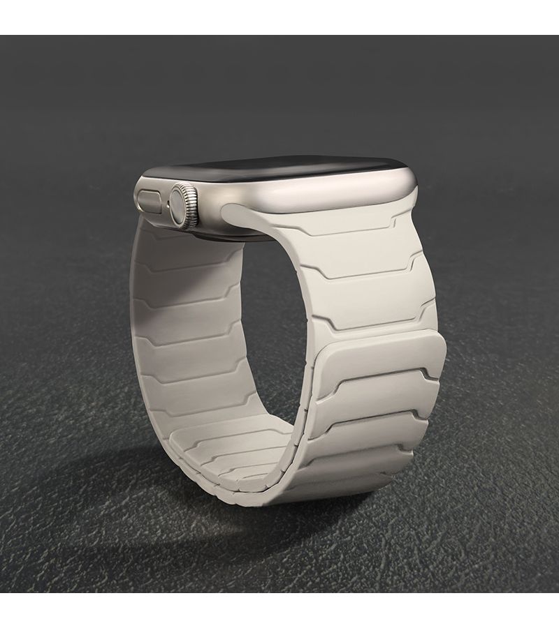 New Magnetic Strap For Smartwatch 42 41 40 38 Mm 16 Chocolate Black Silicone Band Compatible With S10 S11 - Image 2
