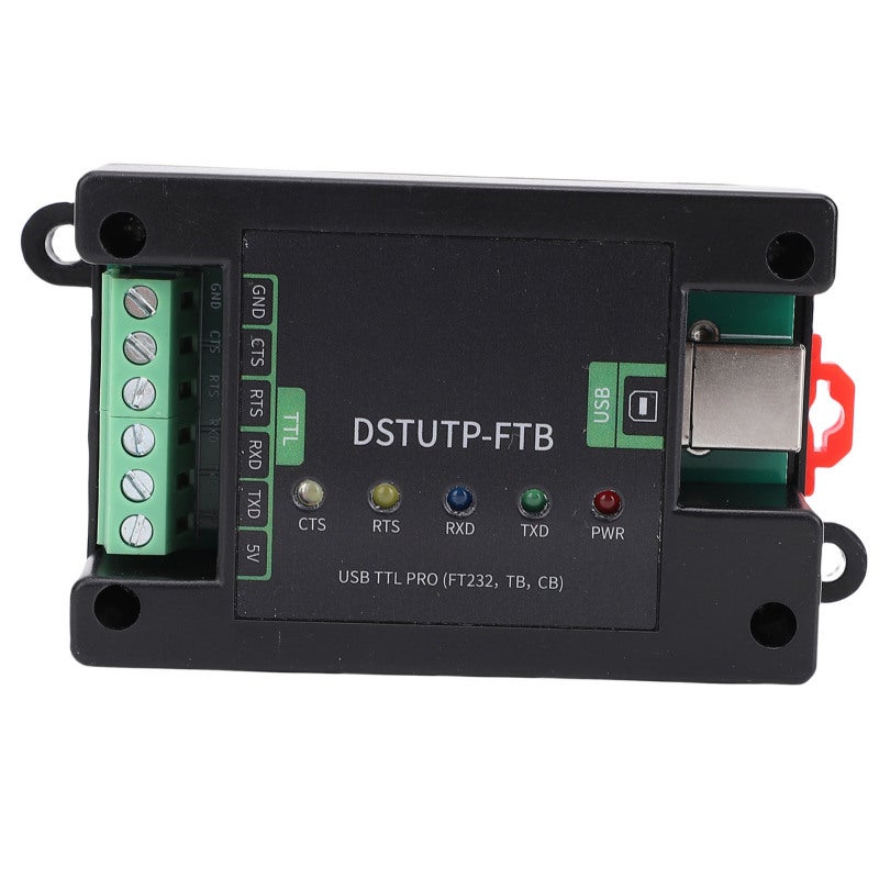 diustou USB To TTL Converter FT232 USB Serial Adapter With Overcurrent Protective - Robust 5.0mm Screw Terminals For Arduino Microcontroller Projects - Image 2