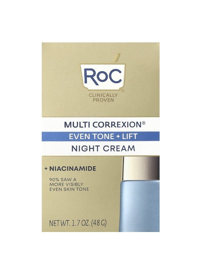 RoC روك، متعدد التصحيح®، لون متساوي + رفع، كريم ليلي، 1.7 أونصة (48 غ) - Image 2