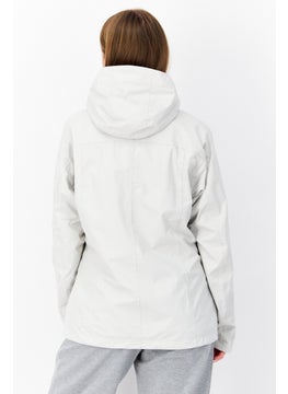 Trespass Women Plain Hooded Jacket, Grey  - Image 4