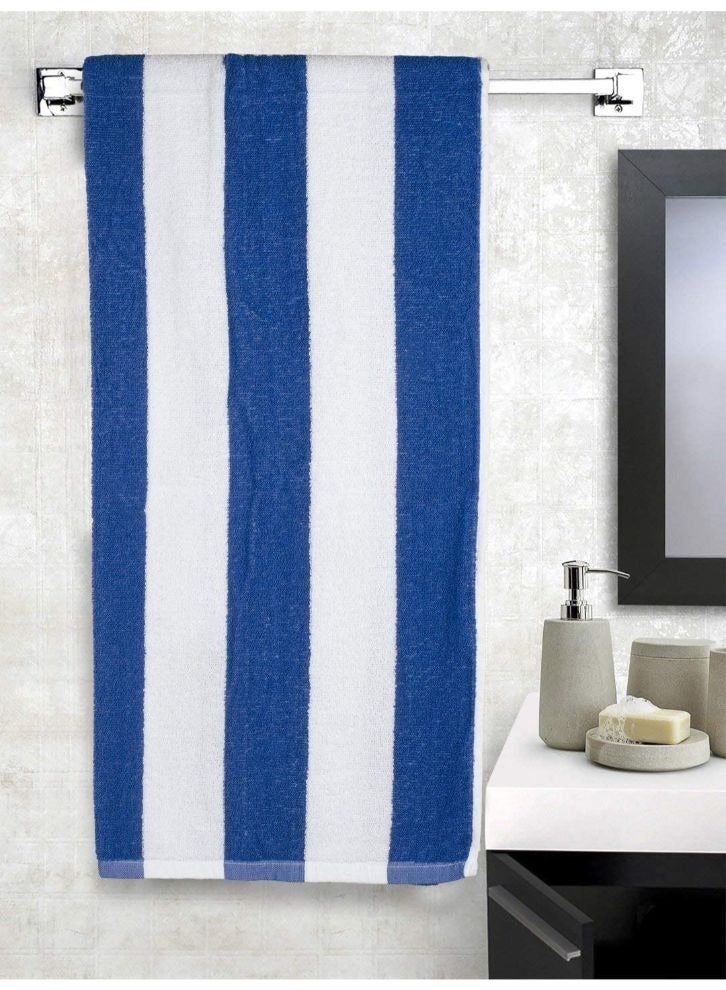 BYFT Petunia (Blue & White) Luxury Pool Towel (90 x 180 Cm-Set of 1) 100% Cotton, Highly Absorbent and Quick dry, Classic Hotel and Spa Quality Bath Linen-600 Gsm  - Image 1