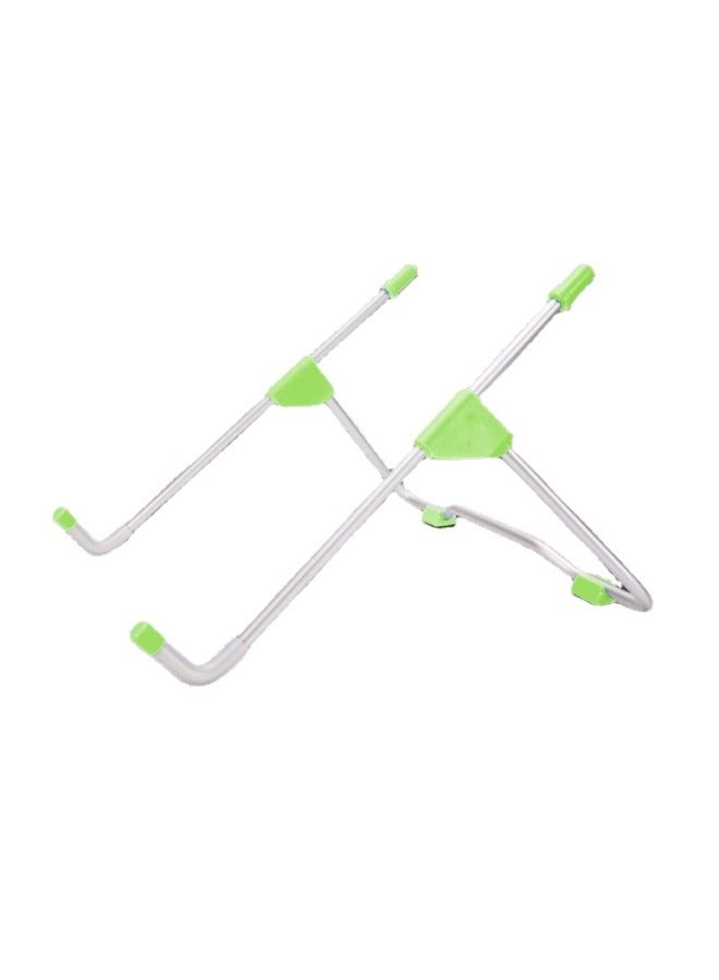 Supply Aluminum Alloy Laptop Folding Bracket Laptop Accessories Heat Dissipation Heightening Bracket-Color:Green - Image 2