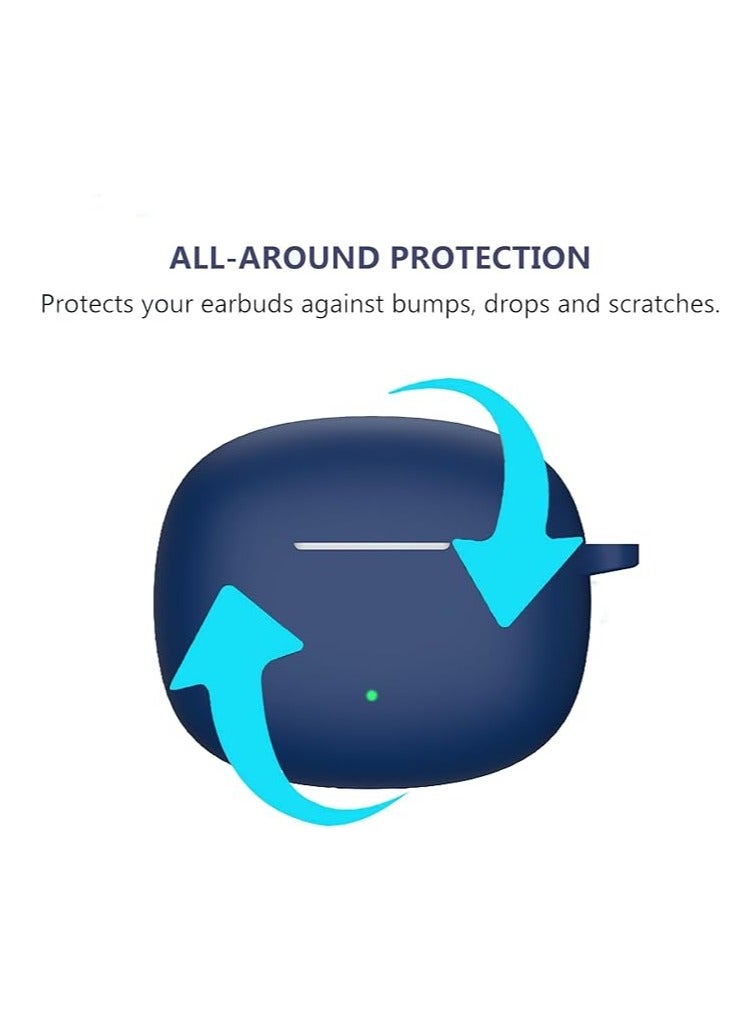 Cases Compatible with Honor Earbuds X6, Silicone Case, Light Weight, Shockproof, Portable - Dark Blue - Image 4