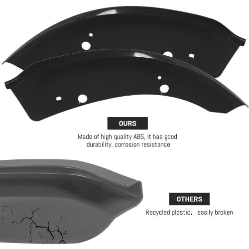 BOMLING Front Bumper Lip Splitter Protector Compatible with Dodge Charger Hellcat/SRT 392 / Scat Pack/RT Scat Pack/GT/RT 2015-2021, Black, Pack of 2 - Image 2