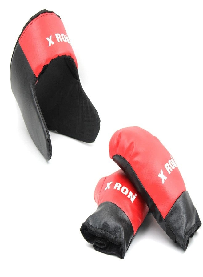 X RON XRON Kids Boxing Kit Set | 1 Filled Punching Bag, 1 Head Guard, 2 Punching Gloves | Punching Bag and Gloves for Boys and Girls | for 4 to 14 Years Age Group (Set of 4) - Image 3