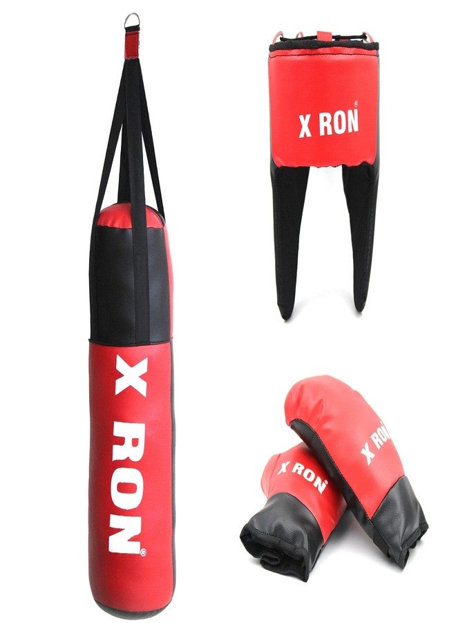 X RON XRON Kids Boxing Kit Set | 1 Filled Punching Bag, 1 Head Guard, 2 Punching Gloves | Punching Bag and Gloves for Boys and Girls | for 4 to 14 Years Age Group (Set of 4) - Image 5