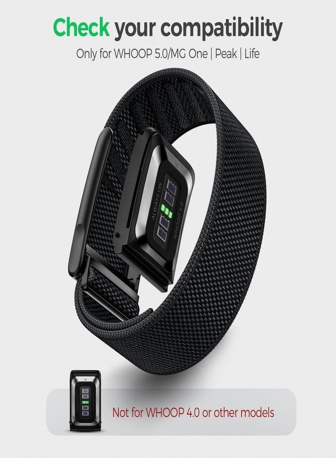 Tensea 3 Packs Nylon Sport Band Compatible with WHOOP 5.0/MG, One, Peak & Life - Breathable Loop Strap, Comfortable Wristband, Quick-Dry Replacement Watchband Accessories for Men Women, NOT for WHOOP 4.0 - Image 2